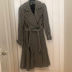 Anne Klein black and white pea coat